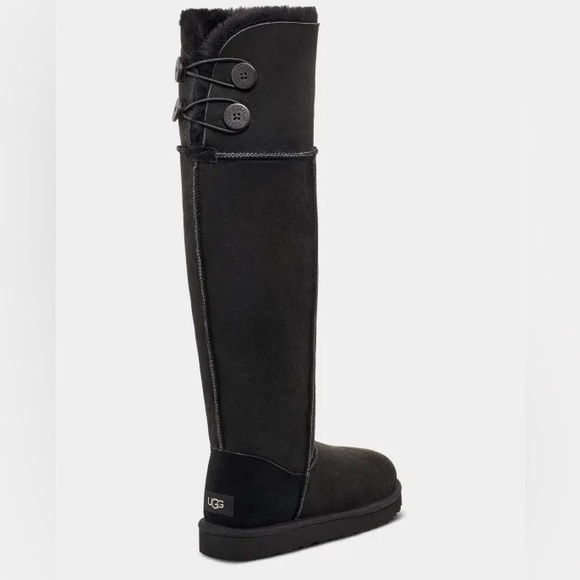 Ugg black bailey button over knee boots size 6 - Picture 3 of 7